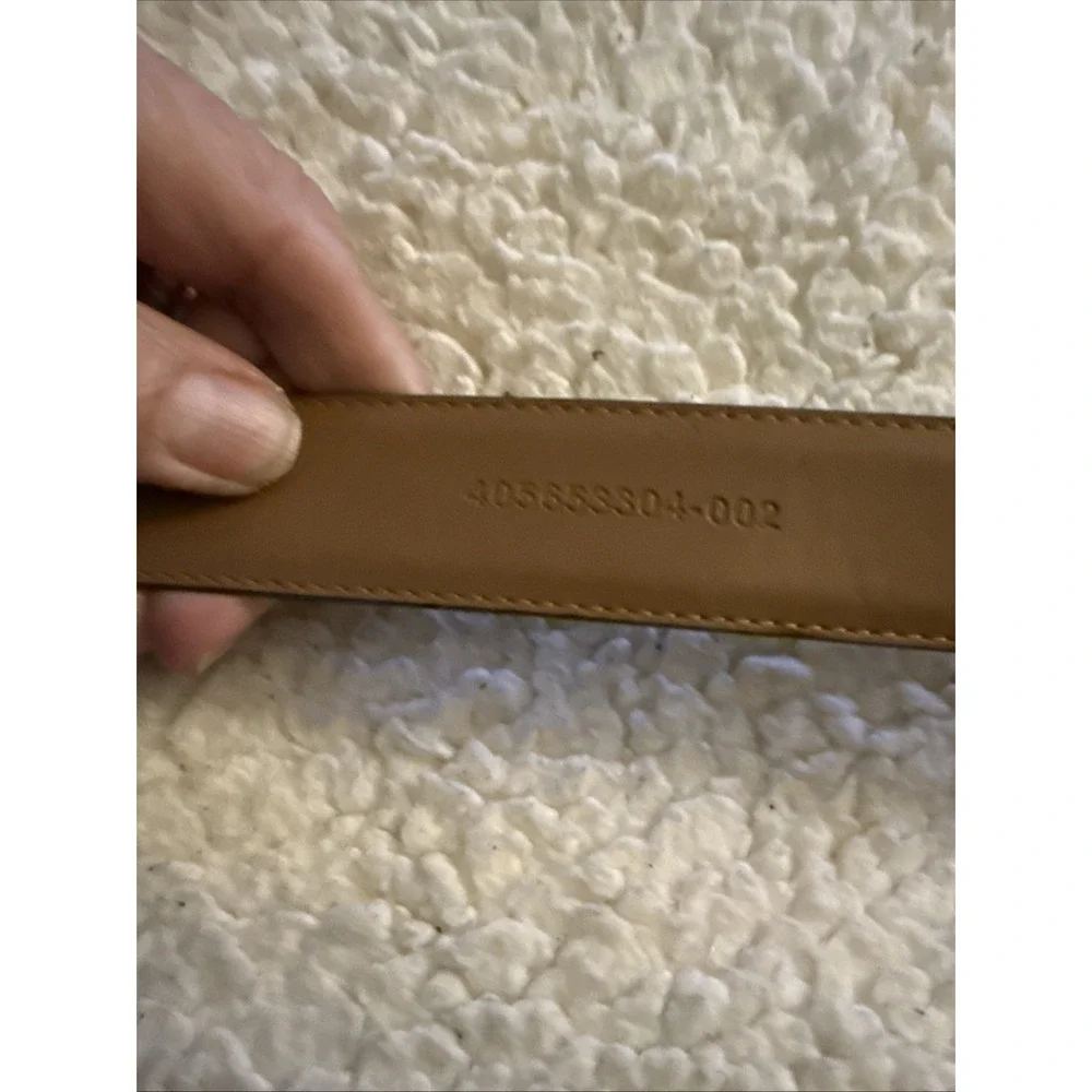 Polo Ralph Lauren Brown Alligator Crocodile  Leather Belt Size 40 Pre Owned